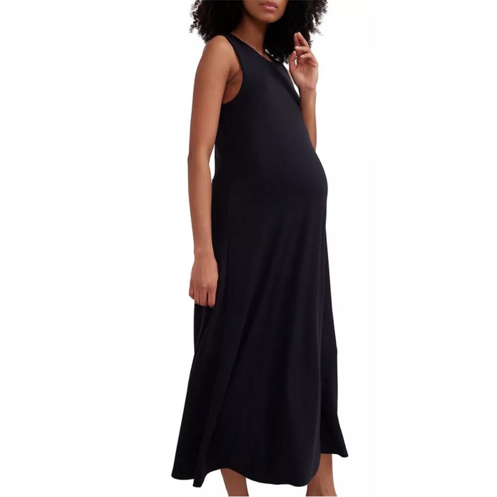 Hatch Black Sleeveless Maxi Dress size medium